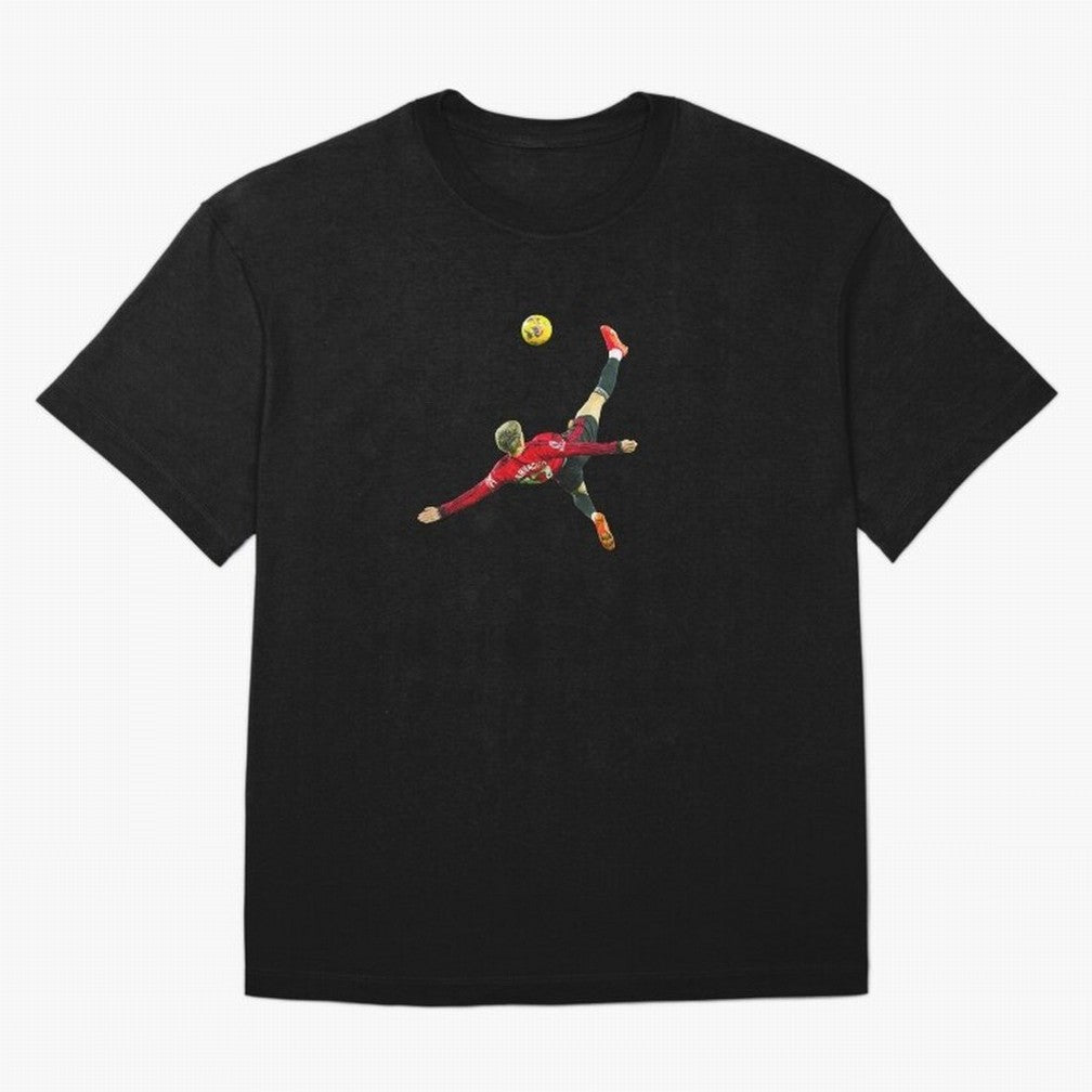 Alejandro Garnacho Bicycle Kick Classic T-Shirt Make Your Look Match Global Football Passion for FIFA World Cup 2026 USA Canada Mexico, Centered on Messi, Neymar and Mbappe, Argentina and Brazil, Retro Football Energy, Iconic Rivalries, Trophy