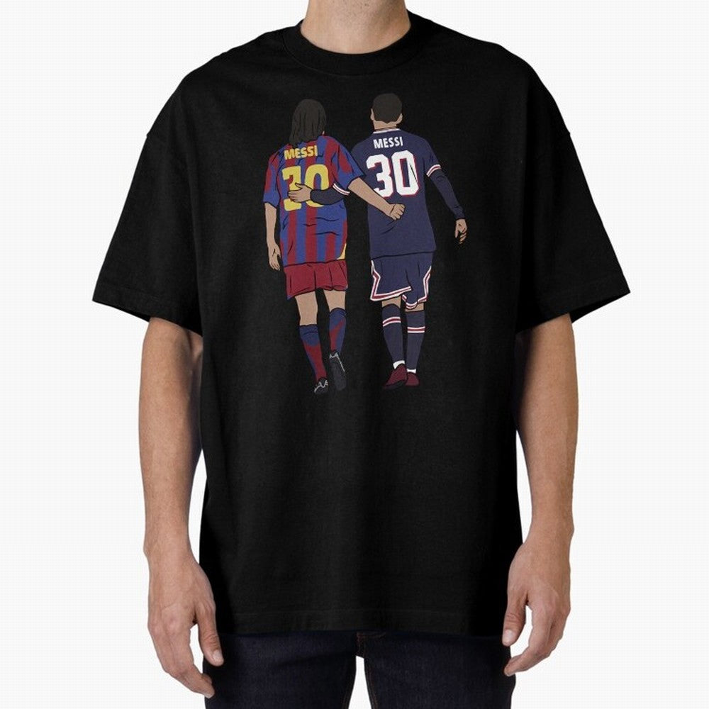 Young Messi and Old Messi Essential T-Shirt Bring International Match Energy to the FIFA World Cup 2026 Group Stage Journey through Neymar Highlights, Spain and Netherlands Pride, Worldwide Fan Energy, Dramatic Goals, Stadium Lights and
