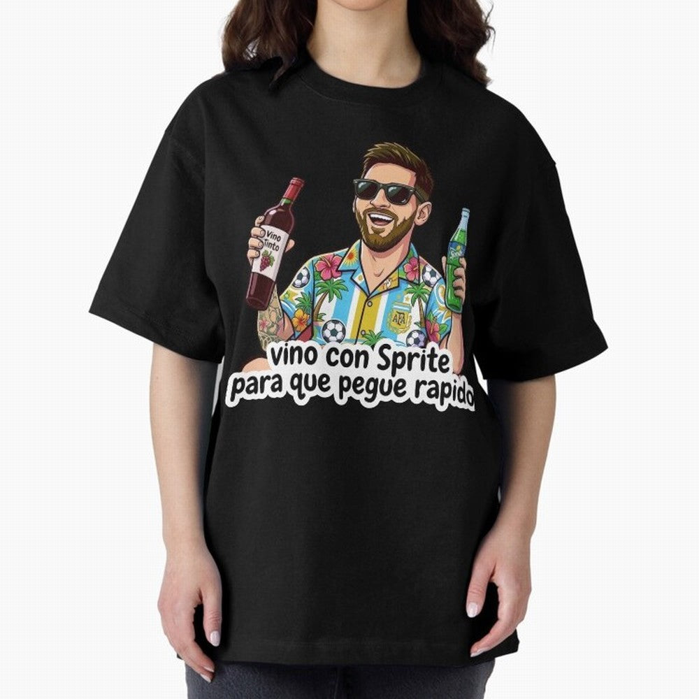 Messi came with a sprite so he could hit fast. Classic T-Shirt Share the FIFA World Cup 2026 Group Stage Journey through Mbappe Highlights, Germany Pride, Goal Celebration Energy, Supporter Heritage, Football Icons and Worldwide Tournament Joy;