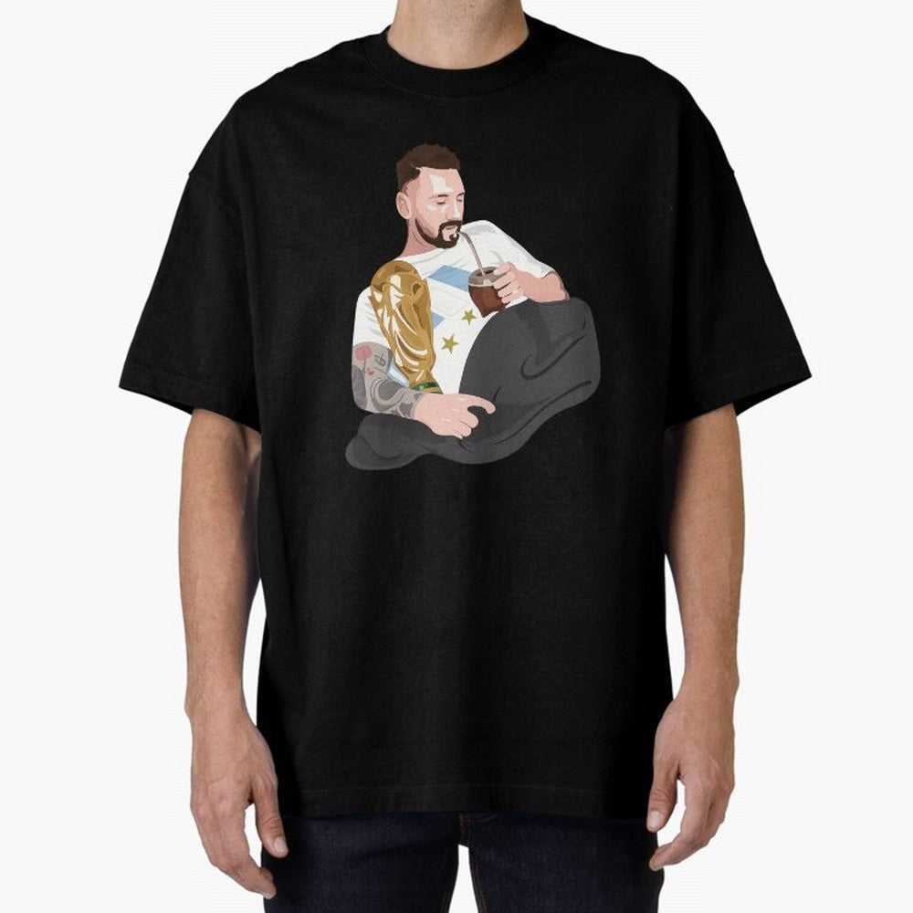 Messi with the World Cup and drinking mate Classic T-Shirt Follow the Road to the FIFA World Cup 2026 USA Canada Mexico Journey through Cristiano Ronaldo, Haaland and CR7 Highlights, Argentina, France and Brazil Pride, Football Festival Excitement,