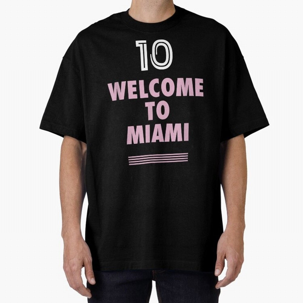 Welcome to Miami 10 - GOAT Classic T-Shirt Celebrate the Magic of the FIFA World Cup 2026 USA Canada Mexico Journey through Messi, CR7 and Mbappe Highlights, Spain Pride, Match Day Excitement, Supporter Culture, Golden Goals and Global Football