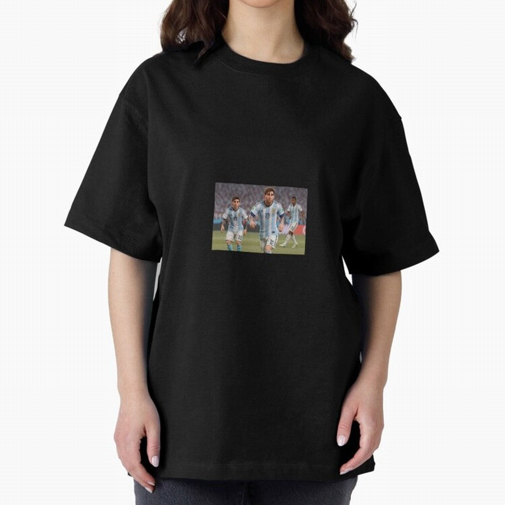Messi Oversized T-Shirt Show Your Love for FIFA World Cup 2026 Group Stage Driven by Messi, Netherlands Energy, Soccer Culture, Superstar Moments, National Team Dreams and Competitive Fire; Great for Supporters Who Love Legendary Players, National