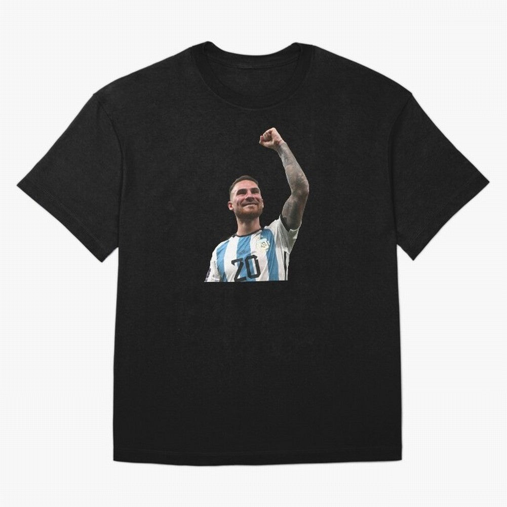 Alexis Mac Allister Classic T-Shirt Support FIFA World Cup 2026 Group Stage Celebrating Messi and Cristiano Ronaldo, England and Germany Energy, Sports Nostalgia, International Competition, Famous Players and Unforgettable Victories; Perfect for