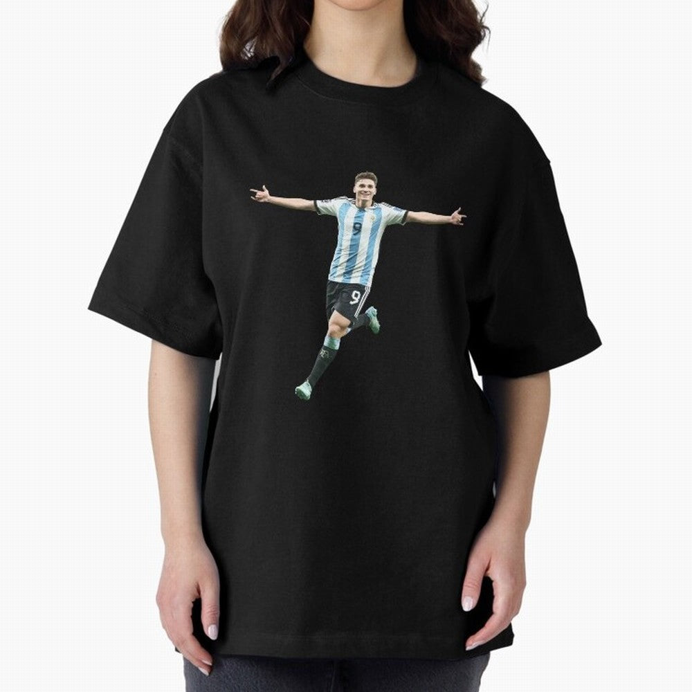 Julian Alvarez Classic T-Shirt Celebrate the Biggest Stage of FIFA World Cup 2026 Capturing Cristiano Ronaldo, Portugal, Spain and Germany Energy, Retro Football Energy, Iconic Rivalries, Trophy Chase Drama and Stadium Atmosphere; Built for