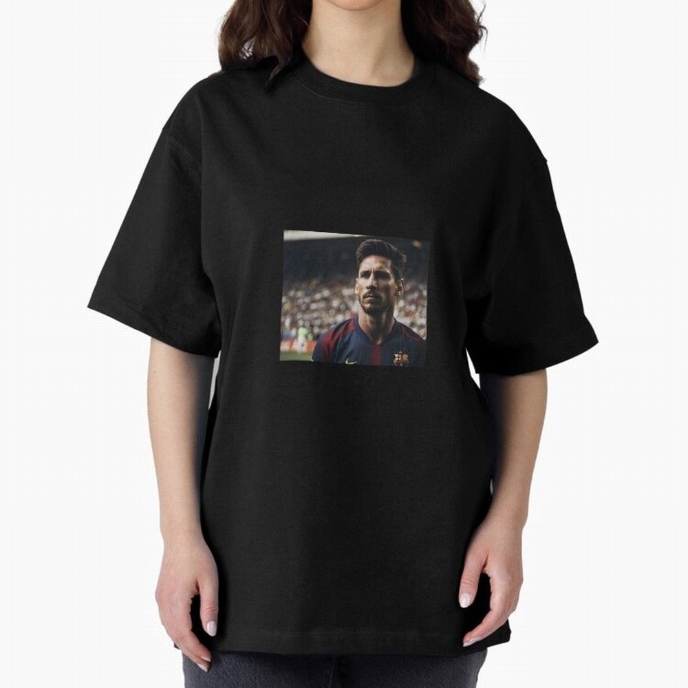 Messi Oversized T-Shirt Represent Match Day Hype around FIFA World Cup 2026, Haaland and Mbappe, England and Germany, Championship Spirit, Famous Goals, Roaring Crowds and International Football Unity; Ideal for Football Dads, Football Moms,
