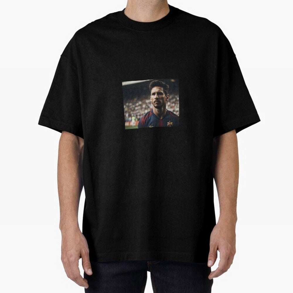 Messi Oversized T-Shirt Represent Match Day Hype around FIFA World Cup 2026, Haaland and Mbappe, England and Germany, Championship Spirit, Famous Goals, Roaring Crowds and International Football Unity; Ideal for Football Dads, Football Moms,