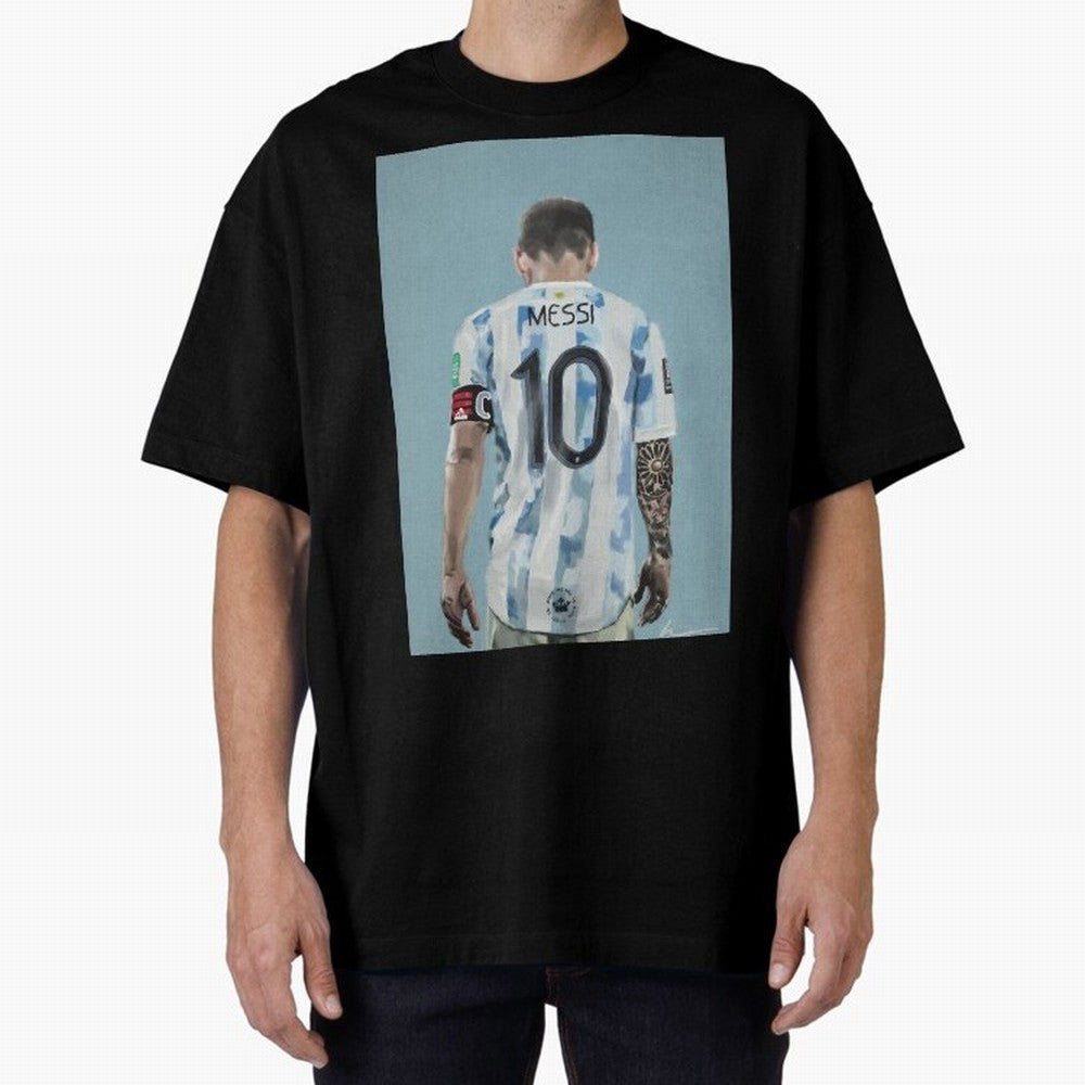 Portrait painting of Lionel Messi of Inter Miami and Argentina Classic T-Shirt Follow FIFA World Cup 2026 USA Canada Mexico for Fans of Messi and Cristiano Ronaldo and England, France and Netherlands, Bringing Supporter Pride, Iconic Celebrations,