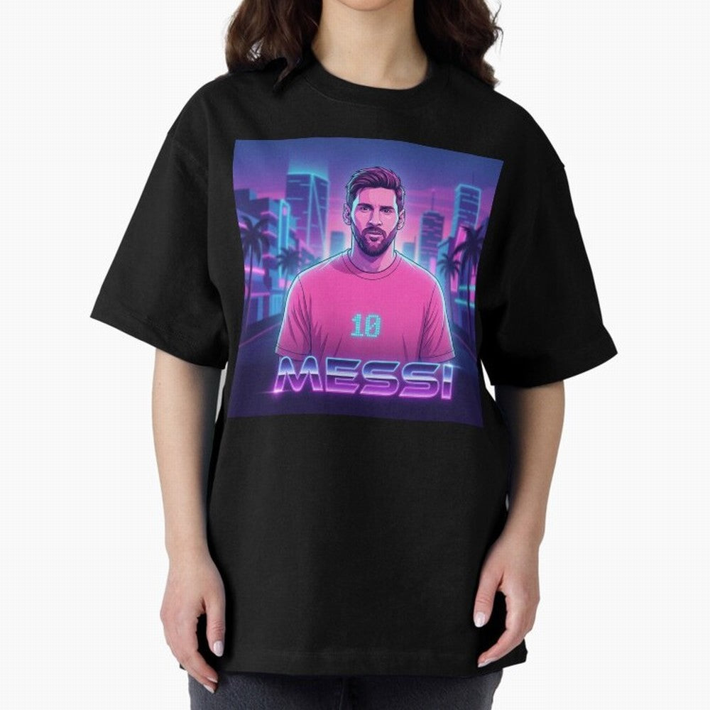 Inter Miami? Football Legend Messi Cyberpunk Retro Futurist Design (Version 2) Classic T-Shirt Bring Champion Energy into FIFA World Cup 2026 Group Stage with Haaland, Brazil Energy, Stadium Chants, National Pride, Trophy Dreams and Unforgettable
