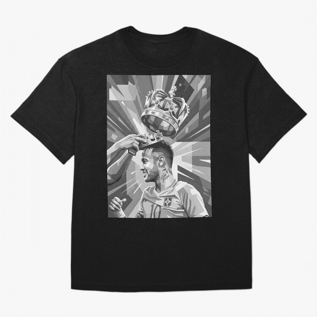 Neymar Grayscale Classic T-Shirt Fuel the Hype around the FIFA World Cup 2026 Journey through Haaland Highlights, England Pride, Sports Nostalgia, International Competition, Famous Players and Unforgettable Victories; Built for Supporters Chasing