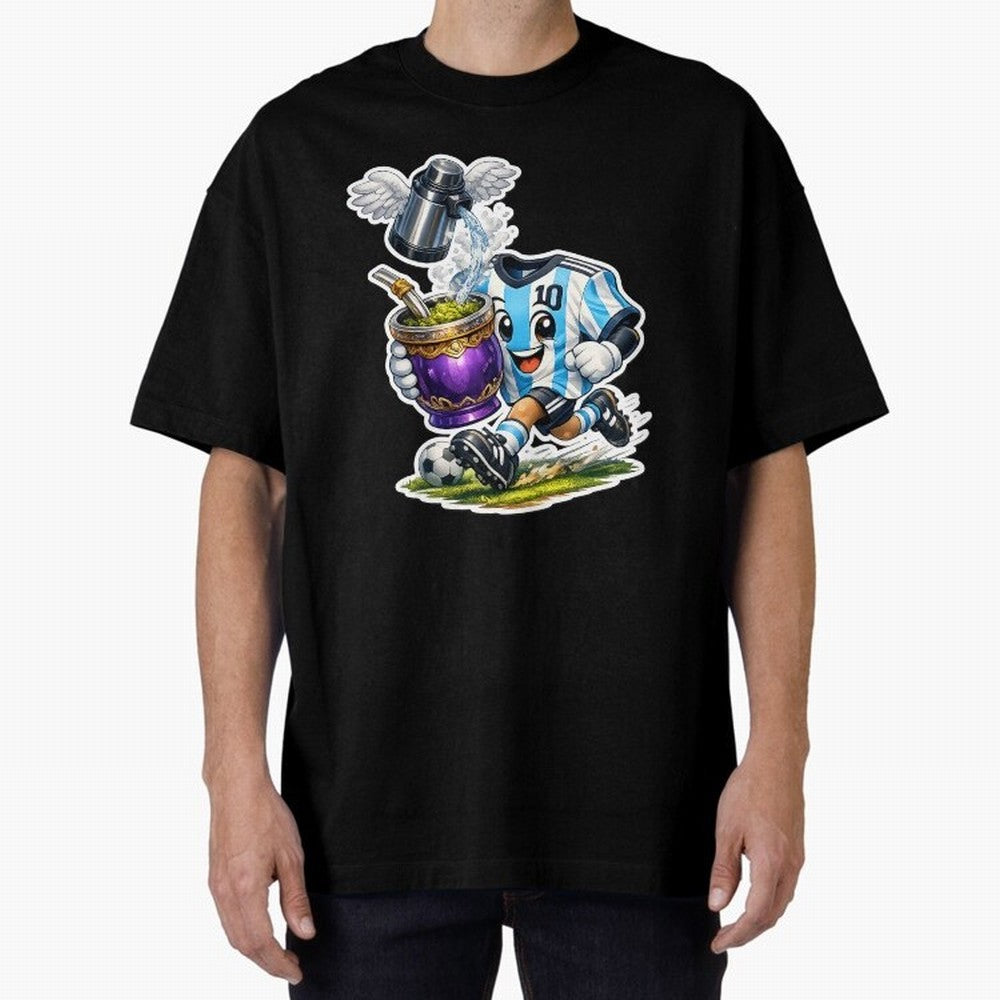 Vamos Argentina ¨C Mate & Football Forever - Argentina Football Mate Mascot - Messi 10 Soccer Fan Art Classic T-Shirt Follow Every Goal of FIFA World Cup 2026 USA Canada Mexico for Fans of Neymar and England, Bringing Football Passion, Legendary