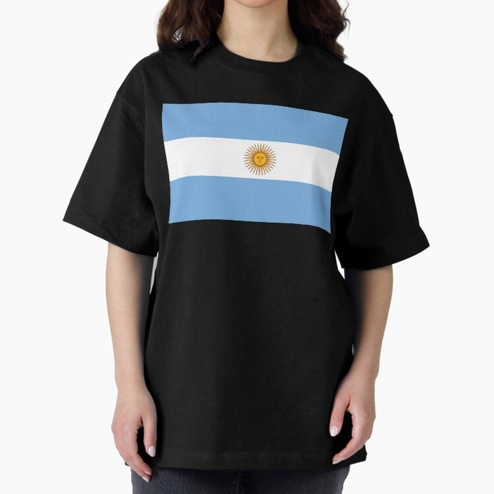 Argentina Oversized T-Shirt Follow Every Goal of the FIFA World Cup 2026 Journey through Cristiano Ronaldo, Haaland and CR7 Highlights, Portugal, Spain and Germany Pride, Global Supporter Spirit, Legendary Goals, National Colors and Tournament