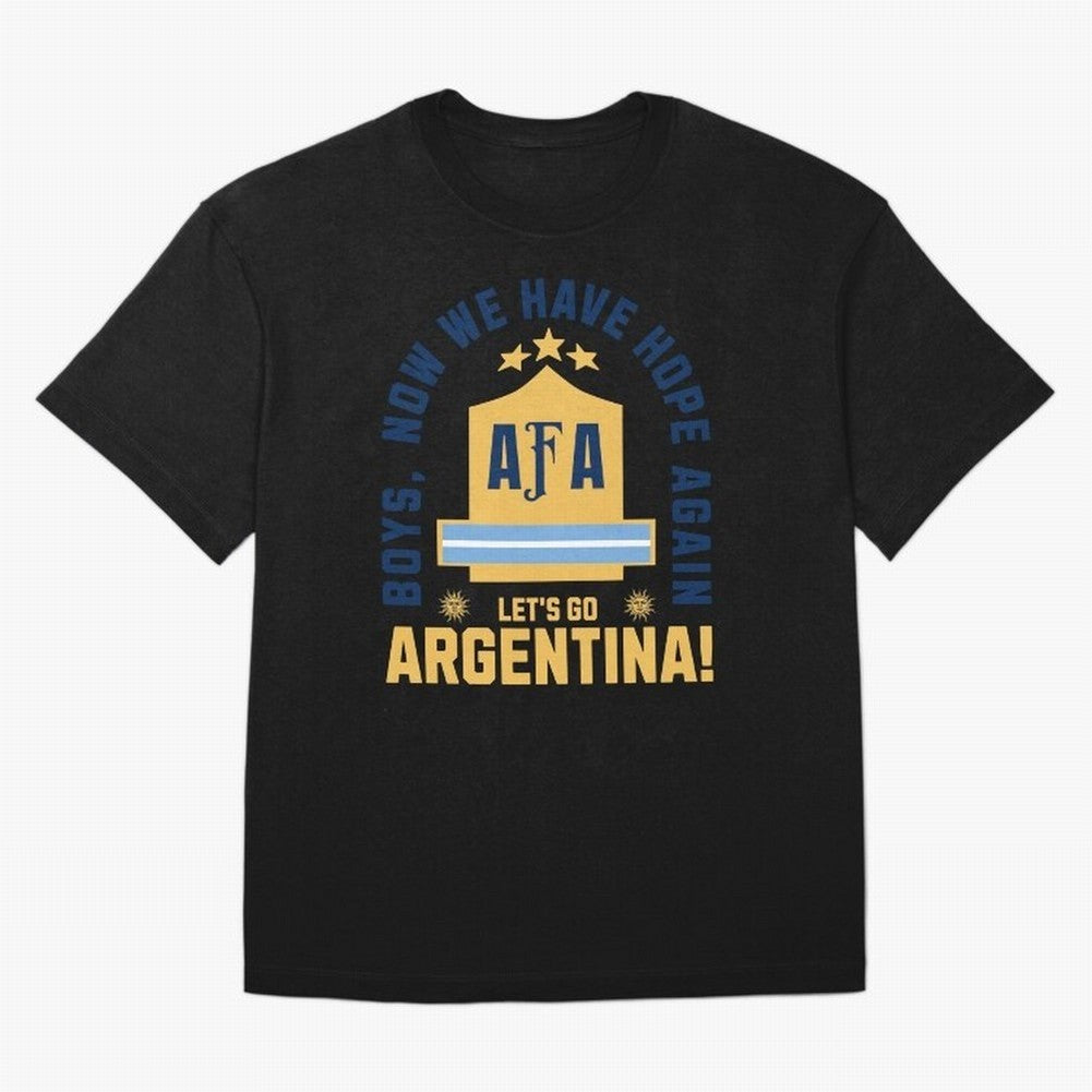 Argentina Soccer 2026 Boys We Have Hope Again Fan Design Classic T-Shirt Cheer through Every Moment of FIFA World Cup 2026 USA Canada Mexico Connected to Messi and Cristiano Ronaldo, France Energy, Retro Football Energy, Iconic Rivalries, Trophy