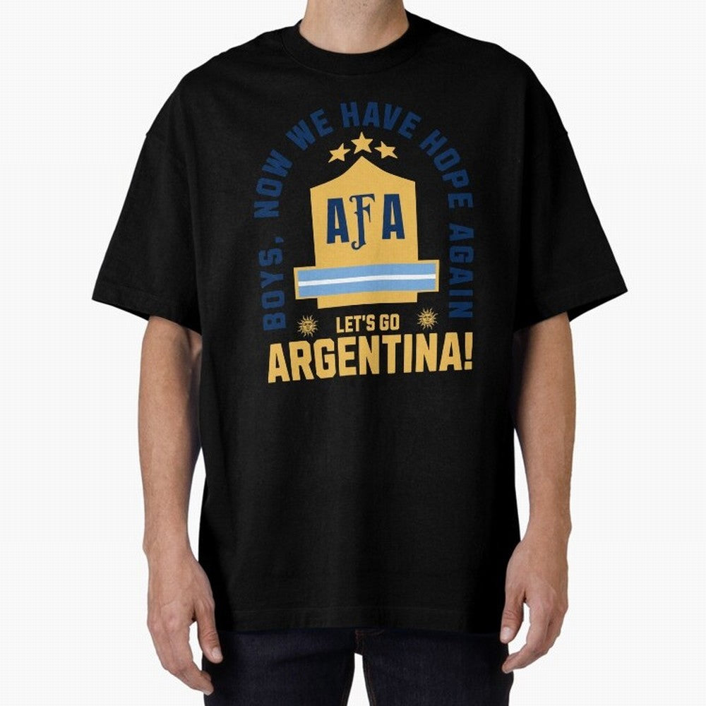Argentina Soccer 2026 Boys We Have Hope Again Fan Design Classic T-Shirt Cheer through Every Moment of FIFA World Cup 2026 USA Canada Mexico Connected to Messi and Cristiano Ronaldo, France Energy, Retro Football Energy, Iconic Rivalries, Trophy