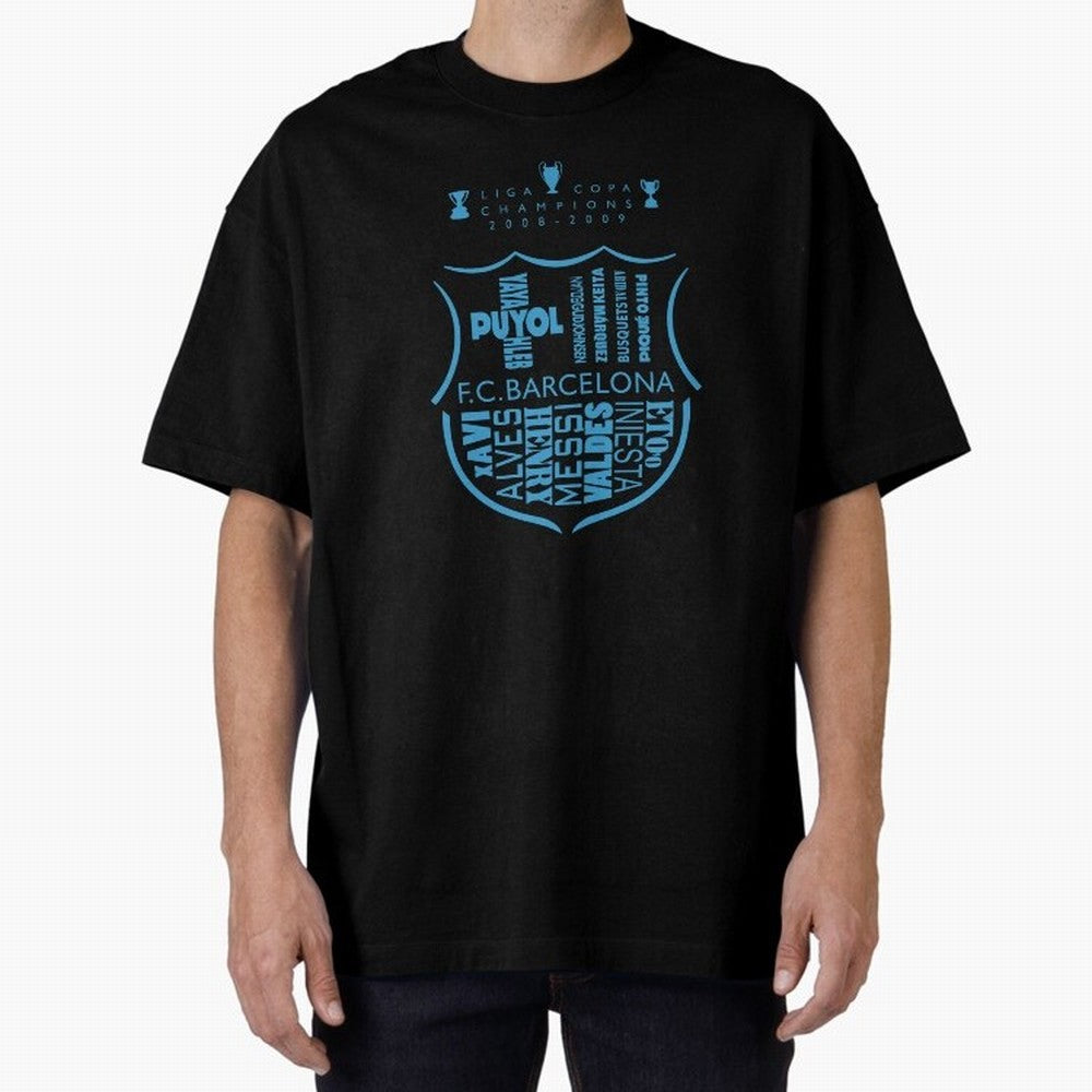 FC Barcelona three-time champion Oversized T-Shirt Bring International Match Energy to FIFA World Cup 2026 USA Canada Mexico for Fans of Messi, Neymar and Mbappe and Brazil, Bringing Game Day Rituals, Football Legends, Country Pride and the Road to