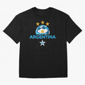 Argentina 2026 Stars Oversized T-Shirt Carry the Colors and Pride of FIFA World Cup 2026 Group Stage for Fans of Mbappe and Neymar and Netherlands, Bringing Soccer Culture, Superstar Moments, National Team Dreams and Competitive Fire; Great for