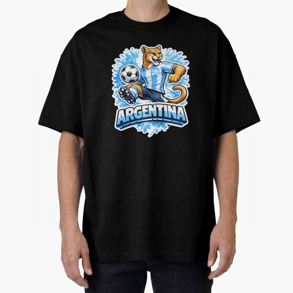Argentina Soccer Mascot - Albiceleste Edition Essential T-Shirt Represent Football Lovers during the FIFA World Cup 2026 Journey through Messi, Neymar and Mbappe Highlights, England and Germany Pride, Game Day Rituals, Football Legends, Country