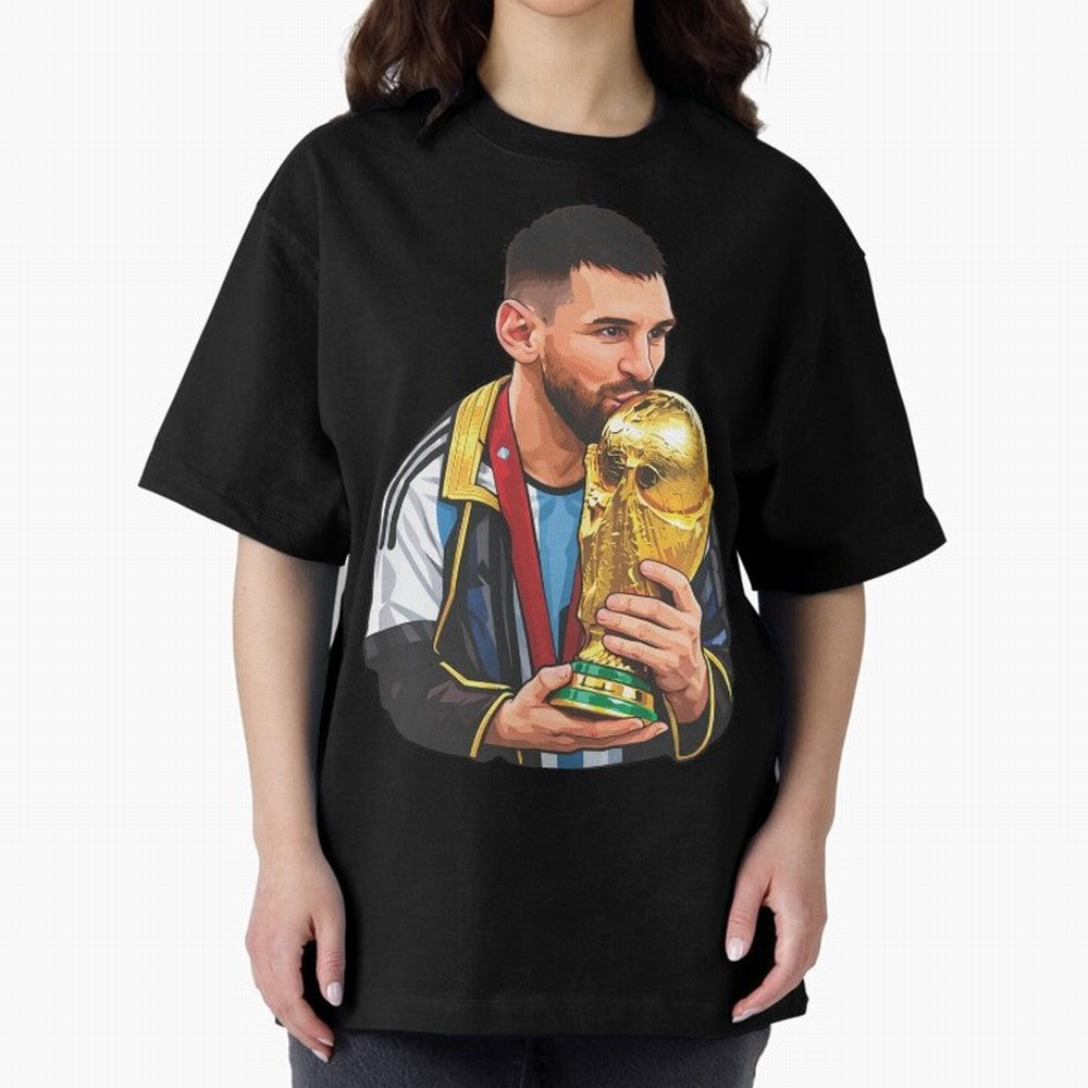 Messi celebrating the 2022 World Cup victory Classic T-Shirt Celebrate Unforgettable Nights in Match Day Hype around FIFA World Cup 2026 Group Stage, Neymar, Netherlands, Global Supporter Spirit, Legendary Goals, National Colors and Tournament