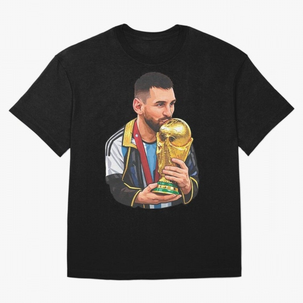 Messi celebrating the 2022 World Cup victory Classic T-Shirt Celebrate Unforgettable Nights in Match Day Hype around FIFA World Cup 2026 Group Stage, Neymar, Netherlands, Global Supporter Spirit, Legendary Goals, National Colors and Tournament