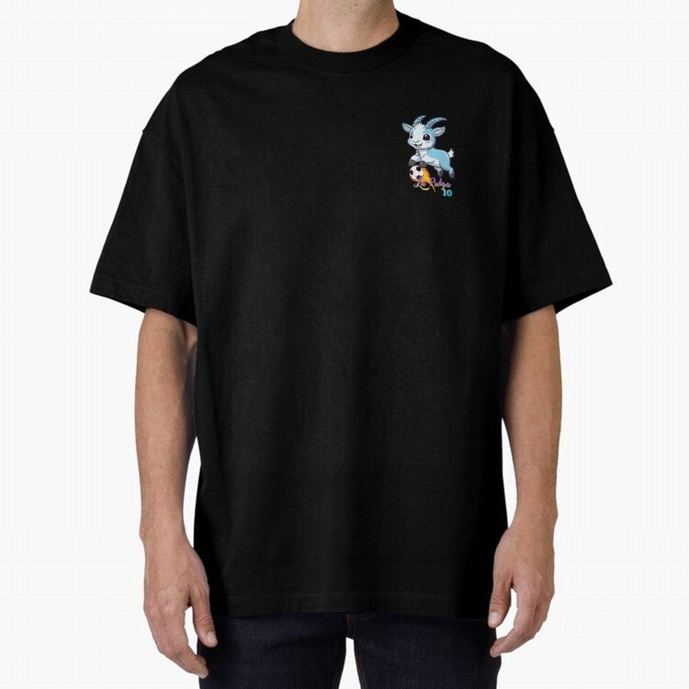 The Goat Flea Oversized T-Shirt Celebrate FIFA World Cup 2026 Featuring Haaland, Argentina, France and Brazil Energy, Global Supporter Spirit, Legendary Goals, National Colors and Tournament Celebration; Ideal for Passionate Fans Who Love Underdog