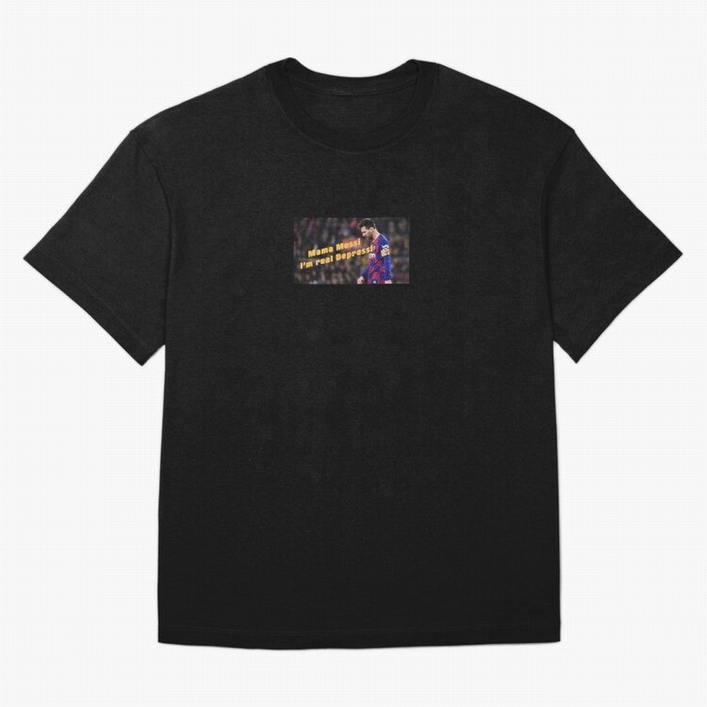 Mamma Messi, I'm Real Depressi Classic T-Shirt Stand Out with Spirit from Match Day Hype around FIFA World Cup 2026 Group Stage, Cristiano Ronaldo, Haaland and CR7, Germany, Sports Nostalgia, International Competition, Famous Players and