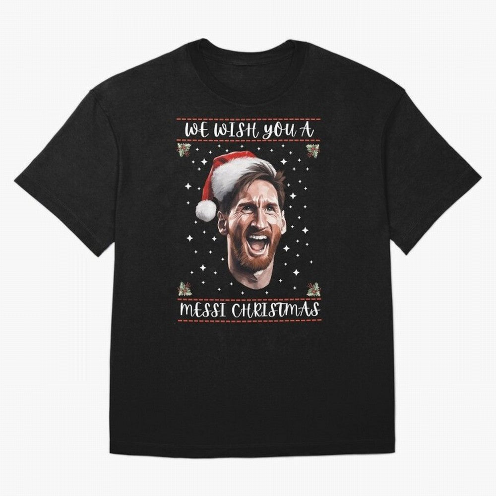 Messi Christmas Funny Football Holiday Classic T-Shirt Embrace Match Day Hype around FIFA World Cup 2026 USA Canada Mexico, Cristiano Ronaldo, Portugal, Football History, Final Match Energy, Crowd Noise and Once in a Lifetime Moments; Ideal for