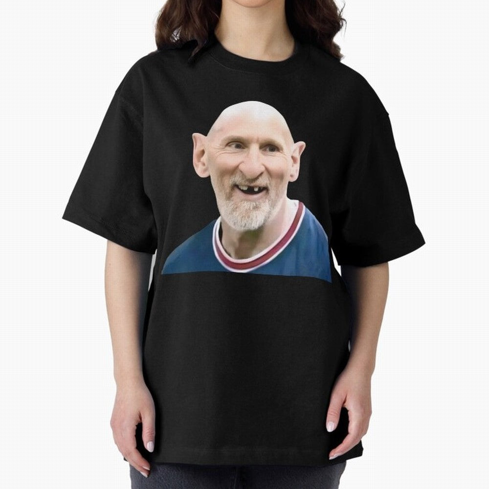 Old and Bald Messi Football Meme Oversized T-Shirt Celebrate the Biggest Stage of FIFA World Cup 2026 USA Canada Mexico for Fans of Neymar and Netherlands, Bringing Championship Spirit, Famous Goals, Roaring Crowds and International Football Unity;
