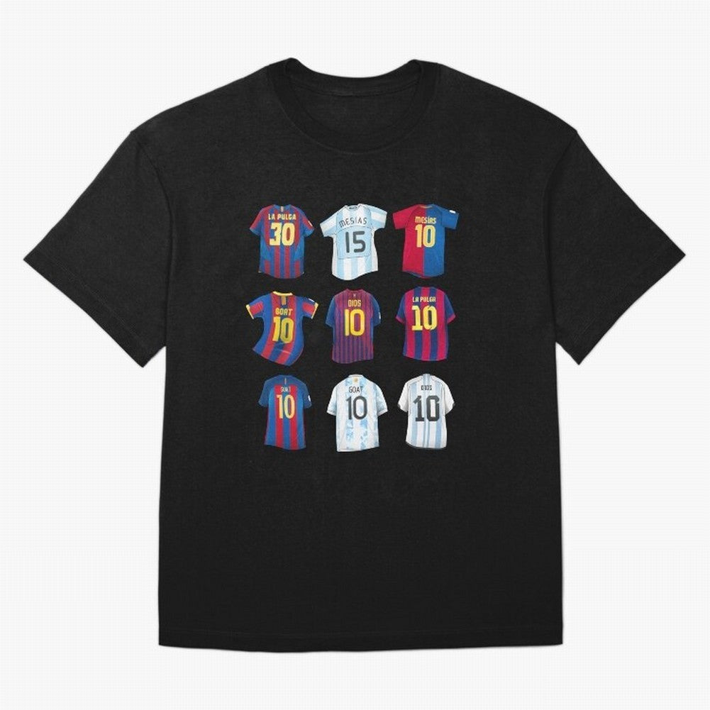 Messi Era Football Jerseys Oversized T-Shirt Carry National Pride through Global Football Passion for FIFA World Cup 2026, Filled with Messi, CR7 and Mbappe, Argentina and Brazil, Stadium Chants, National Pride, Trophy Dreams and Unforgettable