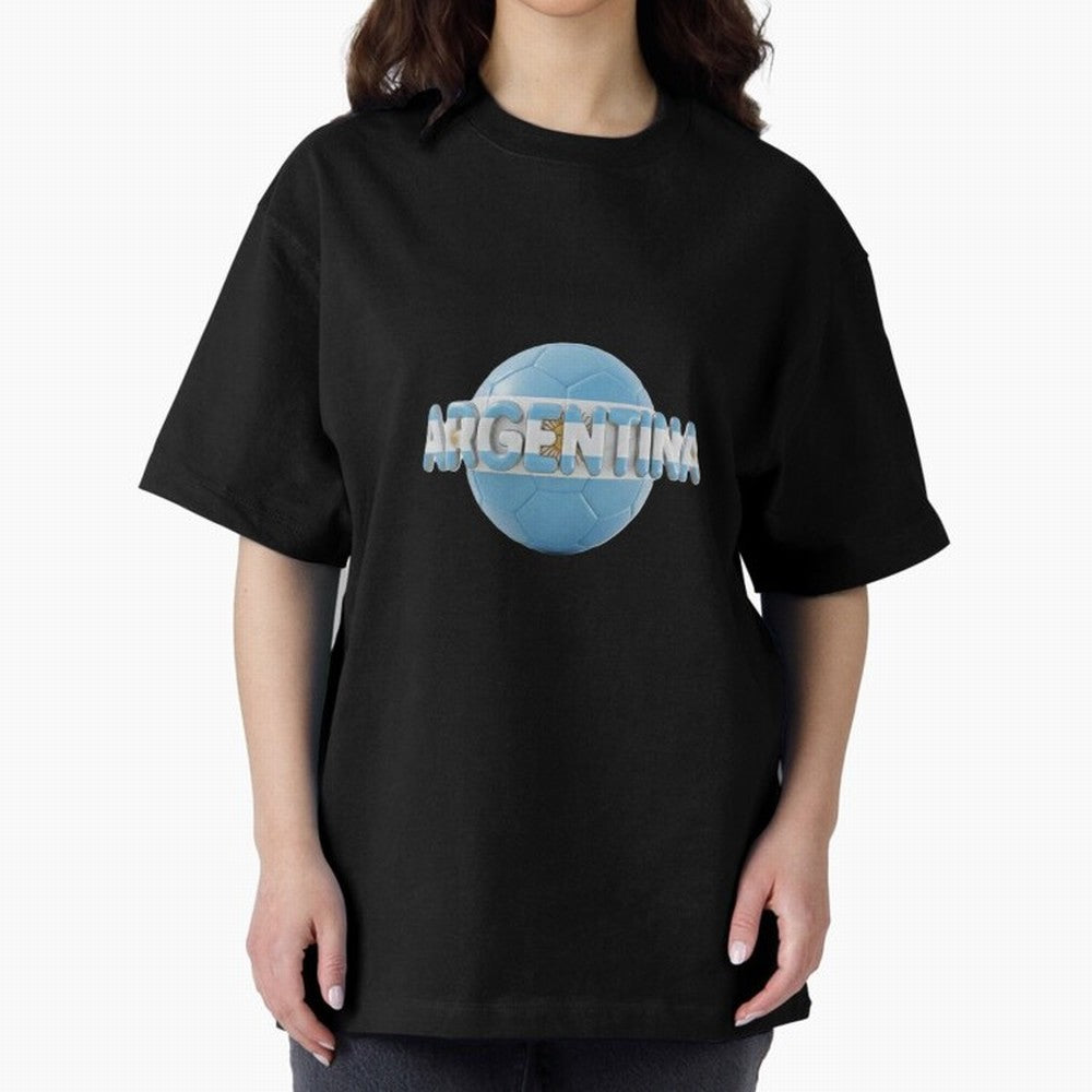 Argentina Soccer World Cup Oversized T-Shirt Bring Match Day Fire to FIFA World Cup 2026 USA Canada Mexico for Fans of CR7 and Messi and England and Germany, Bringing Match Day Excitement, Supporter Culture, Golden Goals and Global Football