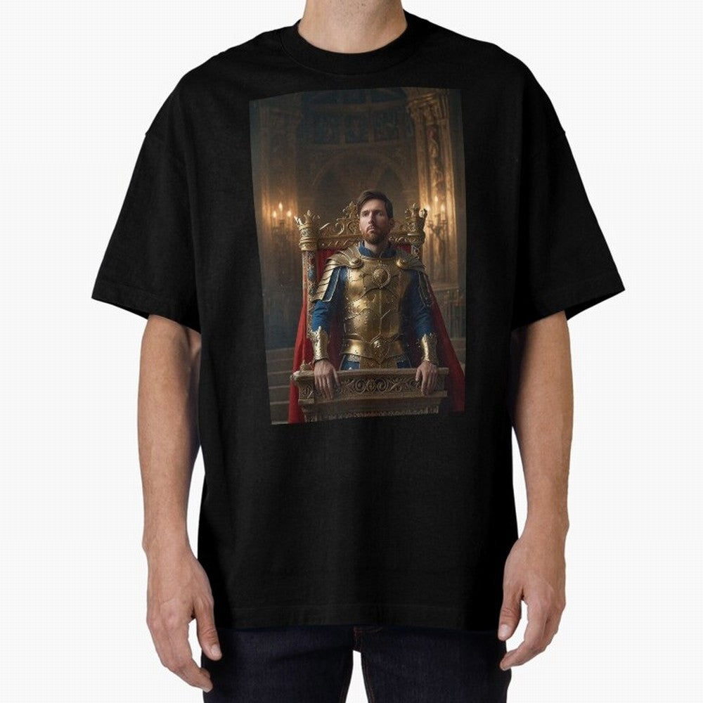 Messi the King 1 Oversized T-Shirt Feel the Heartbeat of Global Football Passion for FIFA World Cup 2026 USA Canada Mexico, Connected to Mbappe and Neymar, Argentina and Brazil, Classic Soccer Heritage, Championship Pressure, Fan Loyalty and