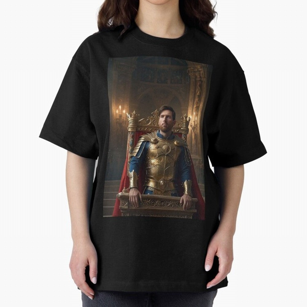 Messi the King 1 Oversized T-Shirt Feel the Heartbeat of Global Football Passion for FIFA World Cup 2026 USA Canada Mexico, Connected to Mbappe and Neymar, Argentina and Brazil, Classic Soccer Heritage, Championship Pressure, Fan Loyalty and