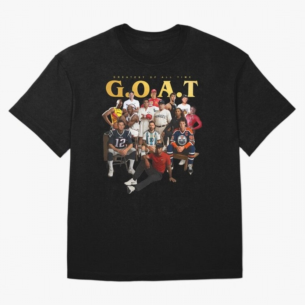 GOAT of all Sports Essential T-Shirt Bring Home the FIFA World Cup 2026 Group Stage Journey through CR7 and Messi Highlights, Argentina, France and Brazil Pride, Worldwide Fan Energy, Dramatic Goals, Stadium Lights and Championship Celebrations;
