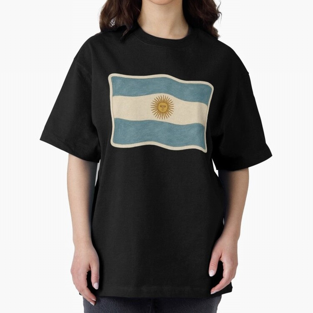 Argentina Flag Classic Sun of May National Design Classic T-Shirt Support Your Favorite Stars during FIFA World Cup 2026 USA Canada Mexico for Fans of Messi and England, France and Netherlands, Bringing Football Festival Excitement, Trophy