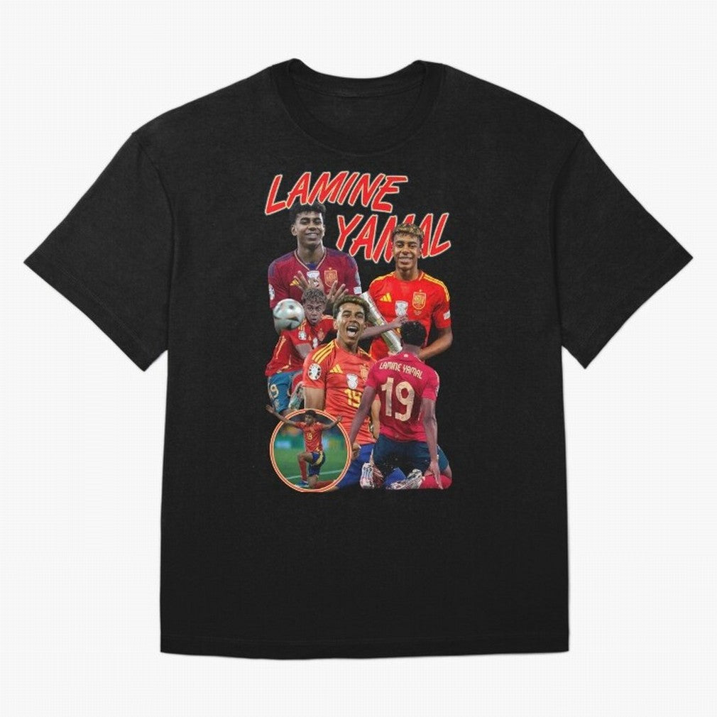 Lamine Yamal - Wonderkid Classic T-Shirt Capture Stadium Memories from Global Football Passion for FIFA World Cup 2026, Driven by Messi, Neymar and Mbappe, Portugal, Vintage Soccer Flavor, Modern Football Stars, National Flags and Final Night