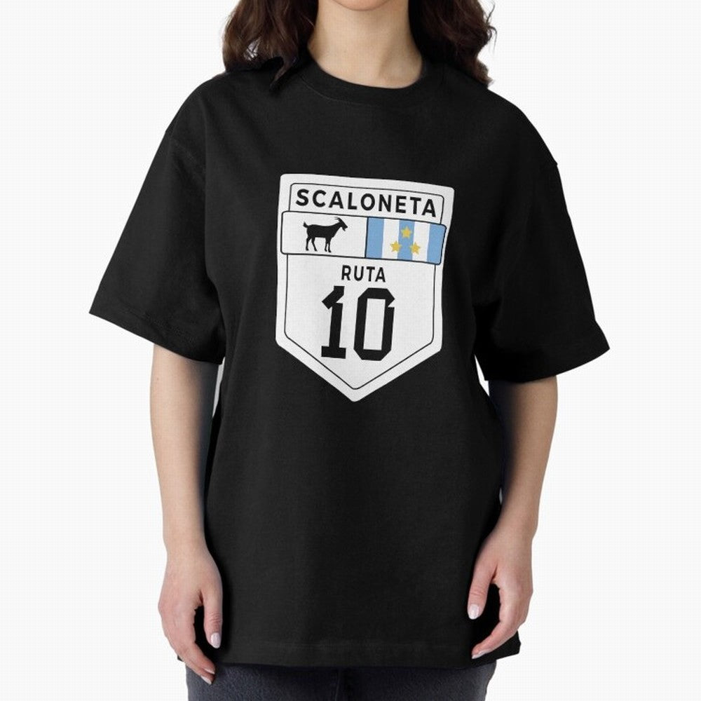Scaloneta - Messi 10 - Goat Oversized T-Shirt Showcase FIFA World Cup 2026 Centered on Cristiano Ronaldo, Argentina and Brazil Energy, Classic Soccer Heritage, Championship Pressure, Fan Loyalty and International Pride; Perfect for People Who Love