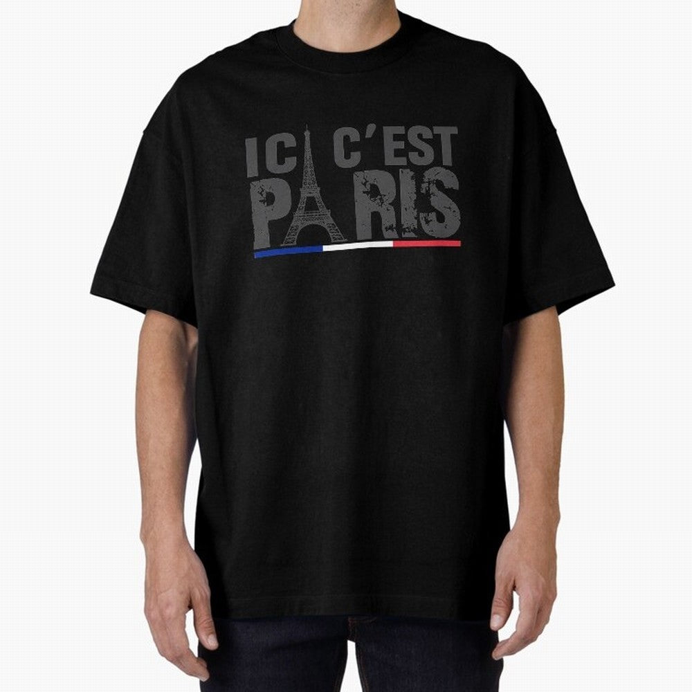 ici c'est paris Essential T-Shirt Honor Football Greatness during Global Football Passion for FIFA World Cup 2026, Connected to Messi, Neymar and Mbappe, Portugal, Spain and Germany, Football History, Final Match Energy, Crowd Noise and Once in a