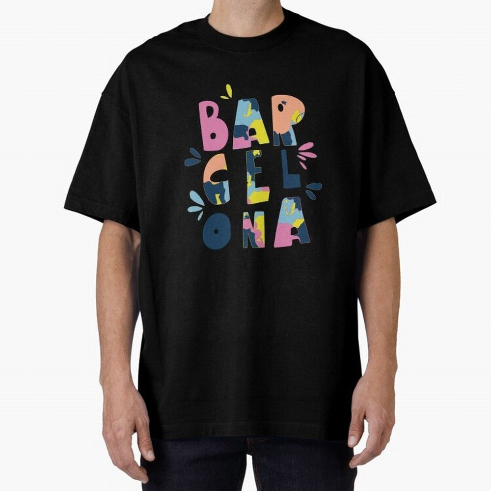 Barcelona Letters Classic T-Shirt Carry Match Day Hype around FIFA World Cup 2026, CR7 and Messi, Germany, Classic Soccer Heritage, Championship Pressure, Fan Loyalty and International Pride; Great for Watch Parties, Sports Bars, Family Nights, Fan