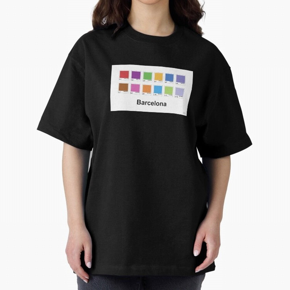 Barcelona Metro Colors Classic T-Shirt Feel Match Day Hype around FIFA World Cup 2026 USA Canada Mexico, Mbappe, Brazil, Goal Celebration Energy, Supporter Heritage, Football Icons and Worldwide Tournament Joy; Ideal for Fans Who Follow Messi,