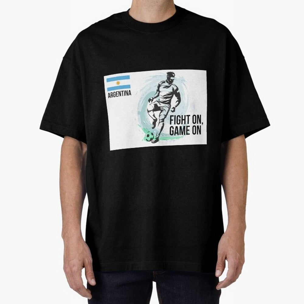 Argentinian Football Player Playing Football - Football Classic T-Shirt Show Your Love for FIFA World Cup 2026 Group Stage for Fans of CR7 and Argentina, France and Brazil, Bringing Classic Soccer Heritage, Championship Pressure, Fan Loyalty and