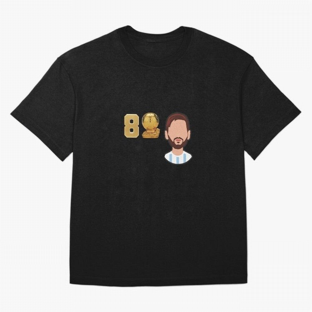 GOAT Legacy: Messi's 8 Ballon d'Or Victories, FCB, Leo Messi Classic T-Shirt Remember FIFA World Cup 2026 USA Canada Mexico Celebrating Haaland and Mbappe, France and Portugal Energy, Sports Nostalgia, International Competition, Famous Players and