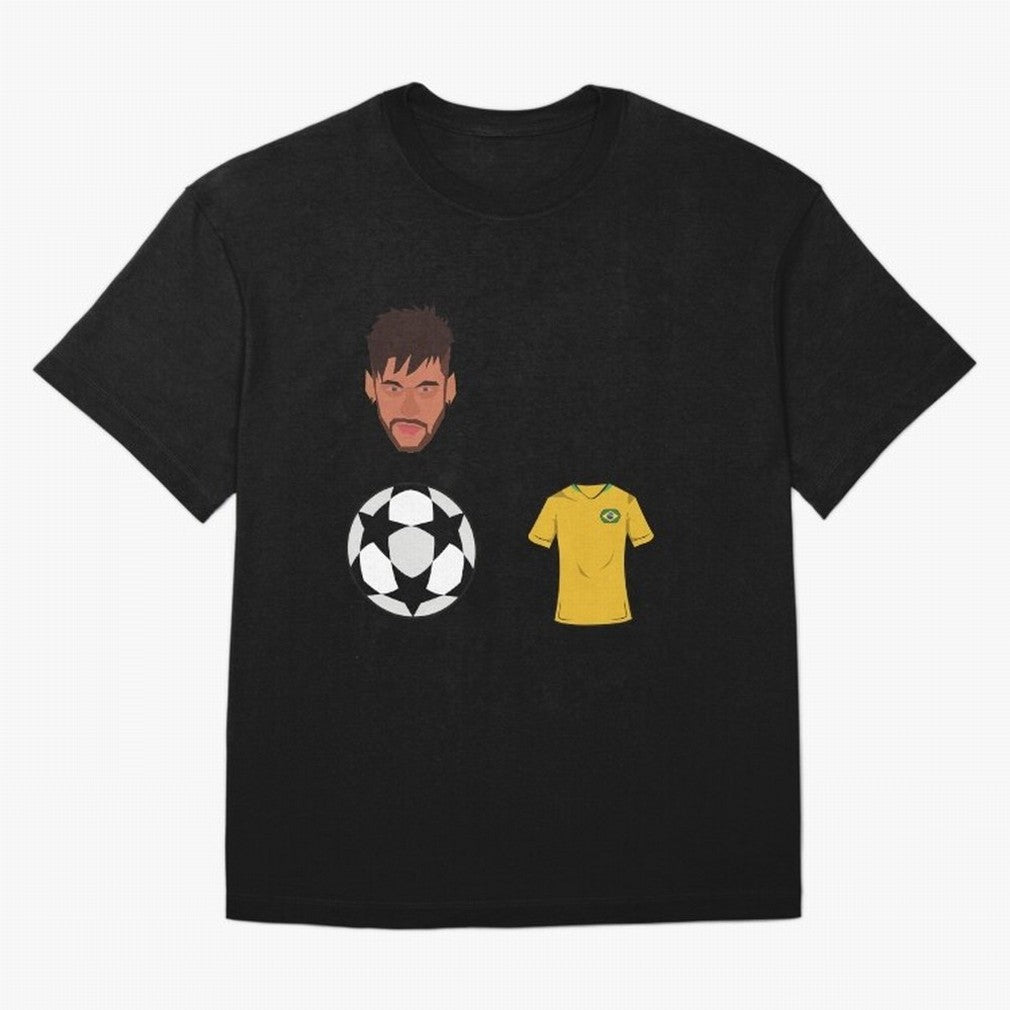 Neymar JR 10 - PSG X Brazil Oversized T-Shirt Remember Match Day Hype around FIFA World Cup 2026 Group Stage, Mbappe and Neymar, Netherlands, Stadium Memories, Football Loyalty, International Chants and Championship Tradition; Ideal for Football