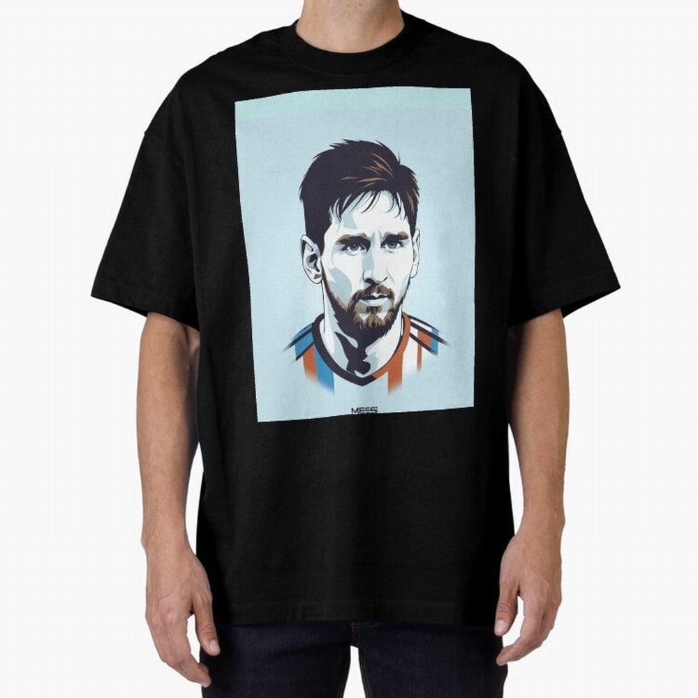 Messi Pop Art Portrait Graphic T-Shirt Cheer for FIFA World Cup 2026 with CR7, England, France and Netherlands Energy, Stadium Chants, National Pride, Trophy Dreams and Unforgettable Football Memories; Great for Supporters Who Love Legendary