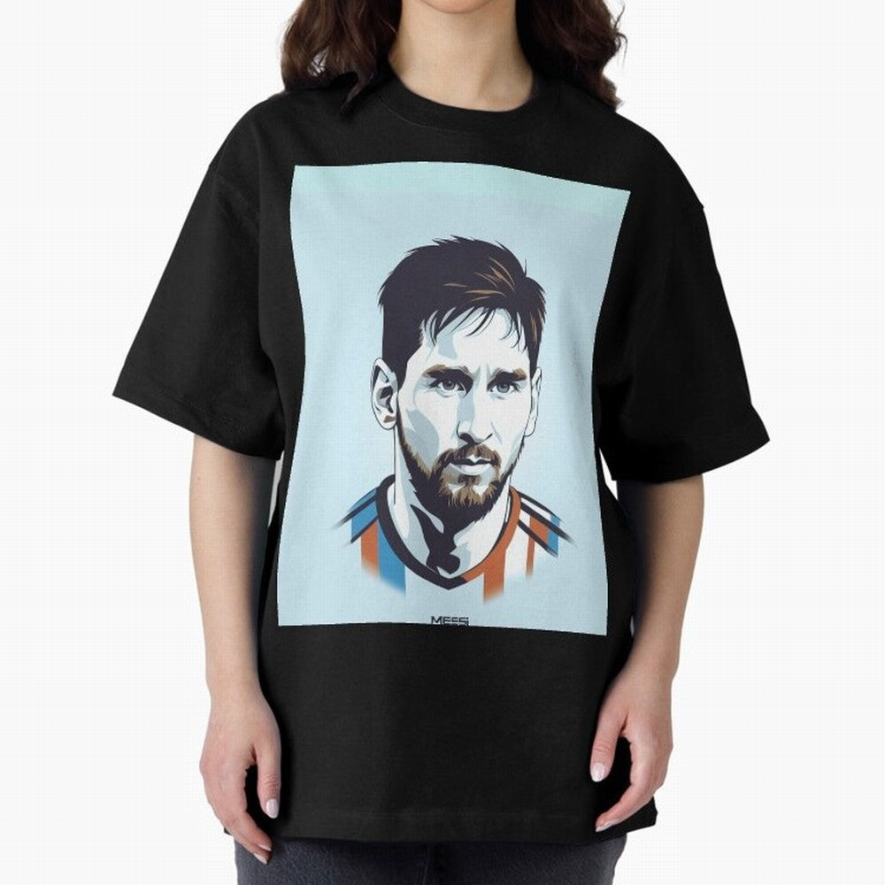 Messi Pop Art Portrait Graphic T-Shirt Cheer for FIFA World Cup 2026 with CR7, England, France and Netherlands Energy, Stadium Chants, National Pride, Trophy Dreams and Unforgettable Football Memories; Great for Supporters Who Love Legendary
