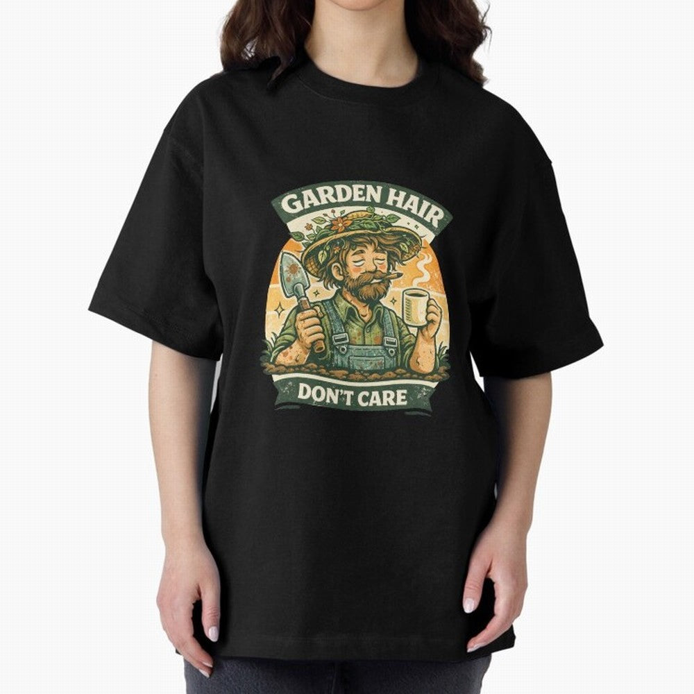 Garden Hair Don't Care - Funny Retro Gardener for Men Classic T-Shirt Feel International Energy from Match Day Hype around FIFA World Cup 2026 USA Canada Mexico, CR7, England, Stadium Memories, Football Loyalty, International Chants and