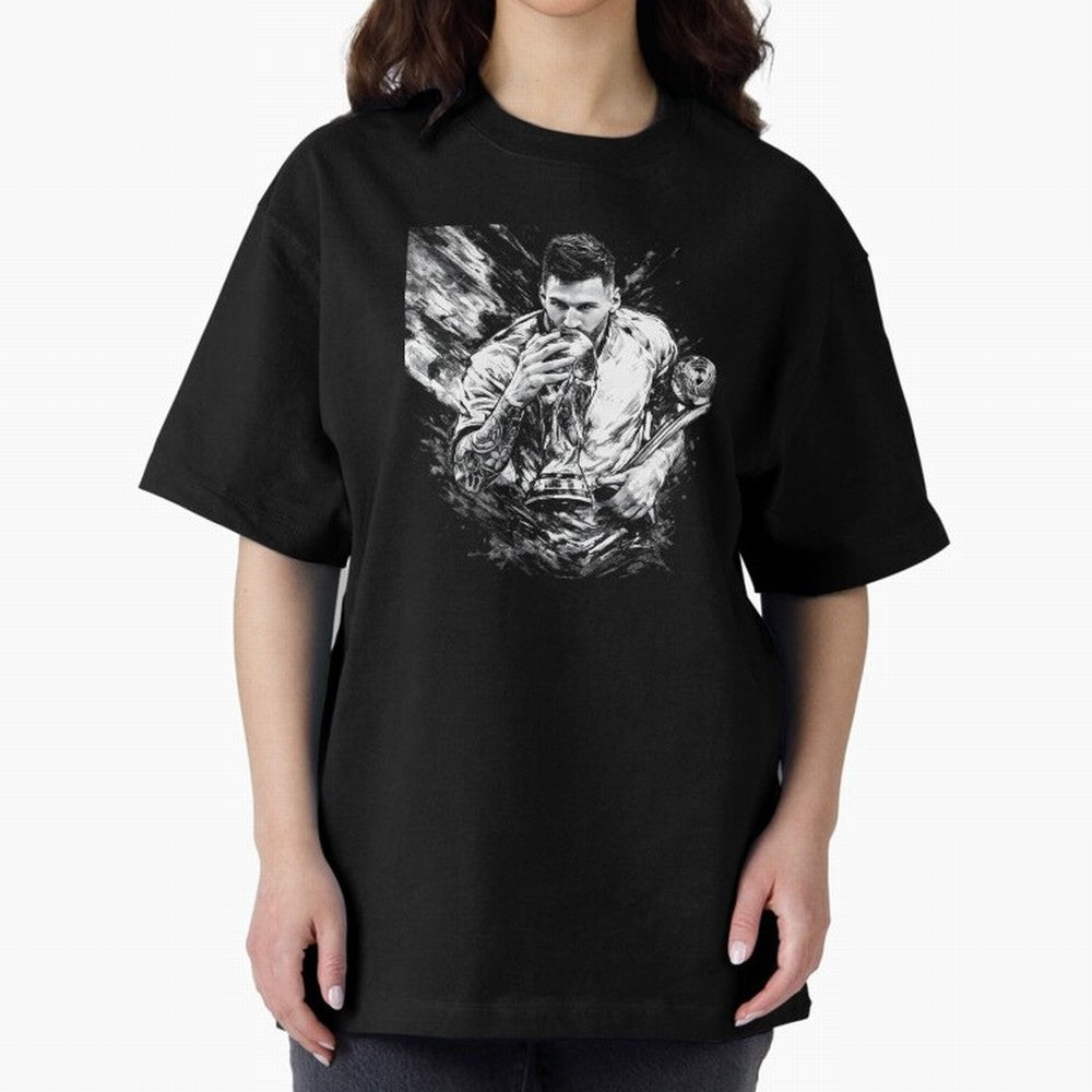 Eternal Glory ¨C Inked Champion Tribute Messi Premium T-Shirt Embrace Match Day Hype around FIFA World Cup 2026, Messi, CR7 and Mbappe, Brazil, Portugal and Argentina, Football Festival Excitement, Trophy Ambitions, Country Rivalries and Star