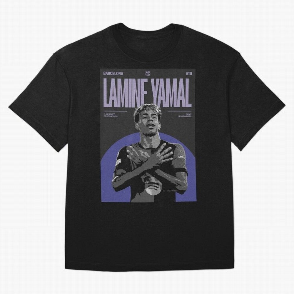 Lamine Yamal Barcelona Poster HD Premium T-Shirt Feel International Energy from FIFA World Cup 2026 USA Canada Mexico for Fans of Mbappe and Argentina, France and Brazil, Bringing Goal Celebration Energy, Supporter Heritage, Football Icons and