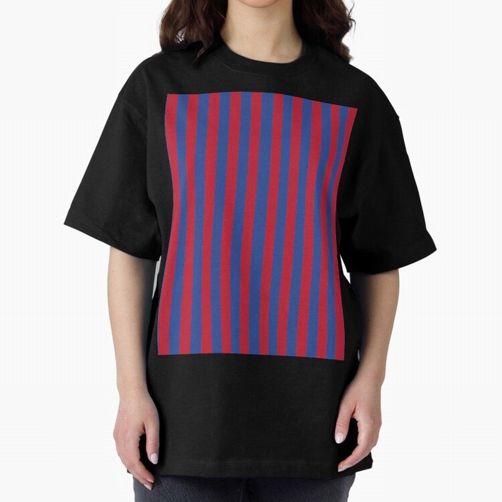 Red and blue stripes sports pattern Graphic T-Shirt Celebrate Football Dreams Across FIFA World Cup 2026 Spirit, Featuring England and Germany, Messi, Neymar and Mbappe, Football Festival Excitement, Trophy Ambitions, Country Rivalries and Star