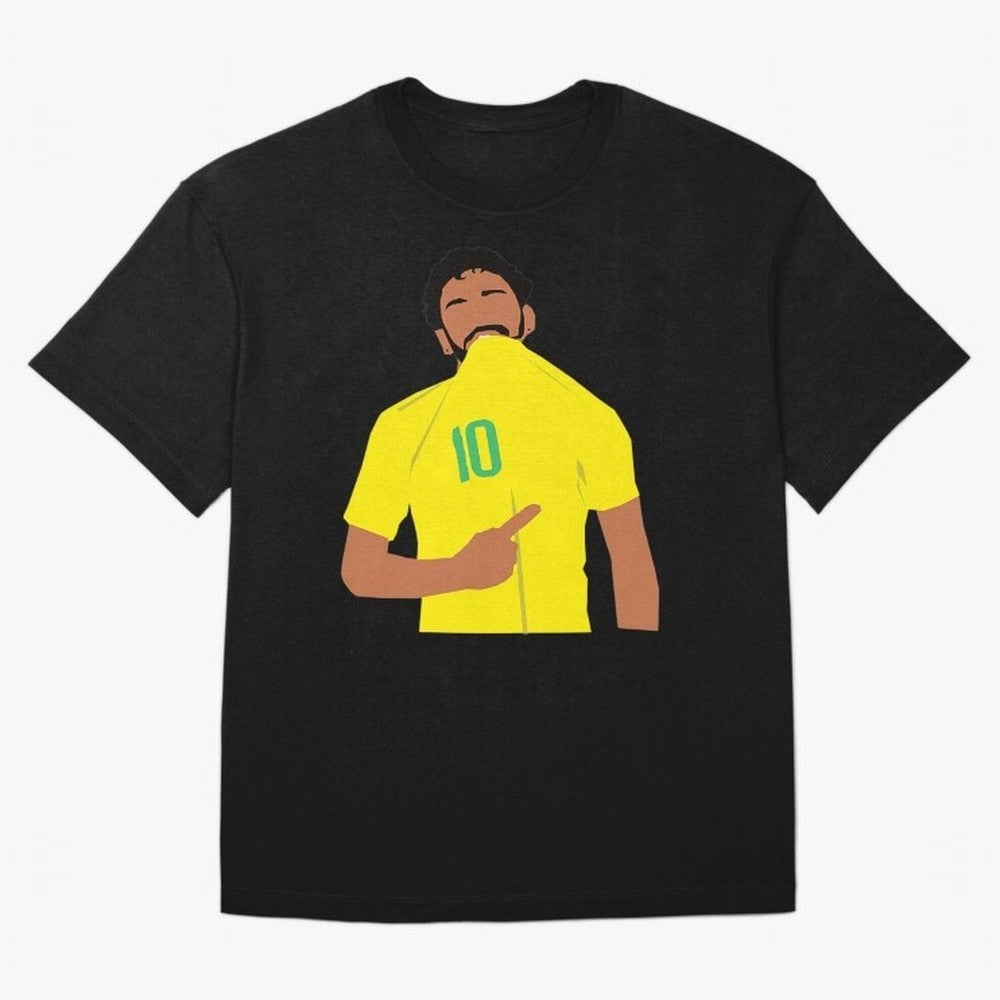 Neymar Jr Oversized T-Shirt Show Match Day Excitement for FIFA World Cup 2026 Featuring Messi, CR7 and Mbappe, Netherlands Energy, Tournament Hype, Historic Matchups, Family Viewing Parties and Global Sports Pride; Ideal for Fans Who Follow Messi,
