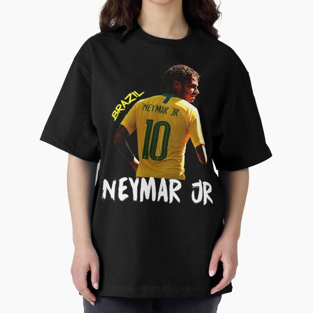 Brazil Neymar Selecao Oversized T-Shirt Create FIFA World Cup 2026 Group Stage Spirit, Made for Spain and Netherlands, Cristiano Ronaldo, Match Day Excitement, Supporter Culture, Golden Goals and Global Football Passion; Ideal for Football Dads,