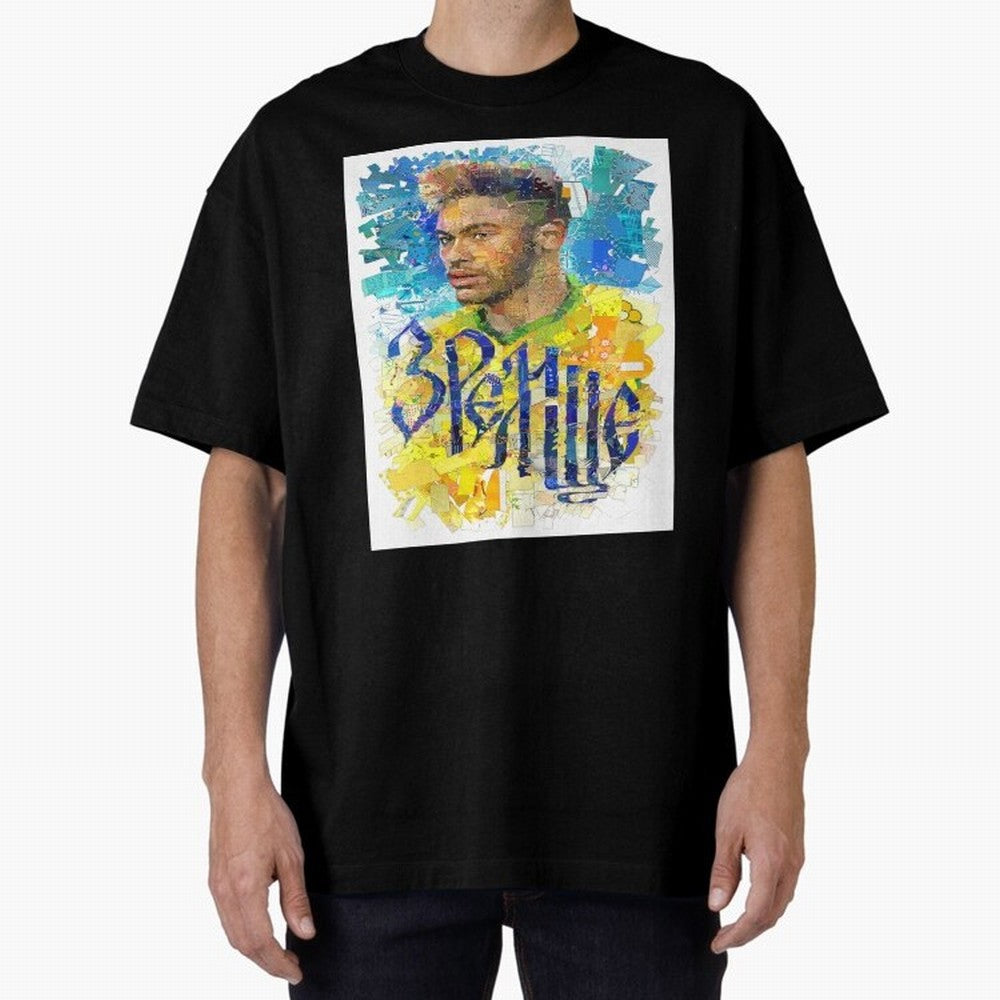 Neymar Illustration Art Framed Art Print Classic T-Shirt Follow Every Goal of FIFA World Cup 2026 Group Stage for Fans of Haaland and Argentina, France and Brazil, Bringing Champion Mindset, Group Stage Buzz, Knockout Tension and Passionate Fan