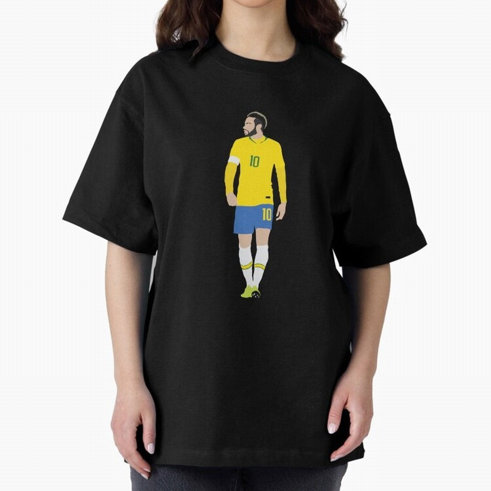 neymar brazil Oversized T-Shirt Celebrate Classic Football Spirit in FIFA World Cup 2026 Centered on Messi, Neymar and Mbappe, Argentina, France and Brazil Energy, Sports Nostalgia, International Competition, Famous Players and Unforgettable